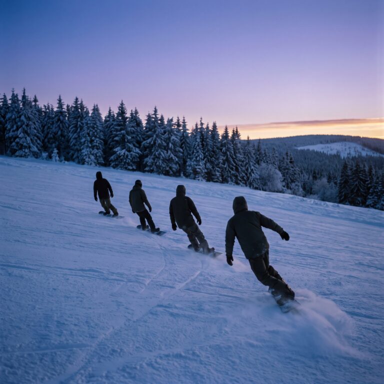Snowboard-Gruppenkurs von Learn2Ride am Fallbachhang in Oberhof